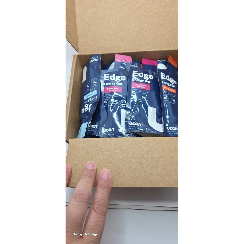 UCAN Edge Energy Gel Variety Pack 1.87oz Pouches Strawberry Mango Pineapple NEW